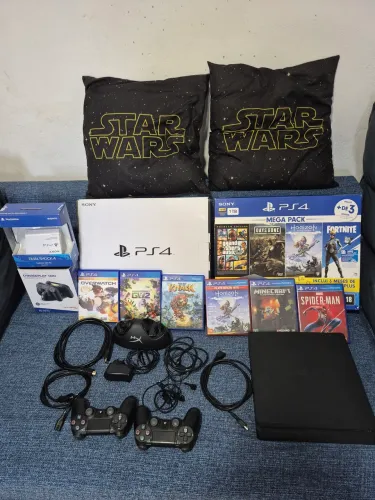 PS4 SLIM 1 TERA - UNICO DONO NUNCA ABERTO/NOTA