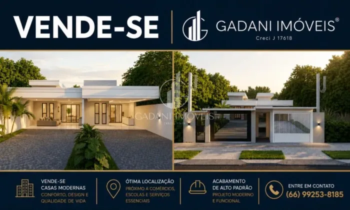 CASA NA PLANTA COM 3 QUARTOS SENDO 1 SUITE A VENDA POR R$ 580.000,00 NO JD BOUNGAINVILLE E