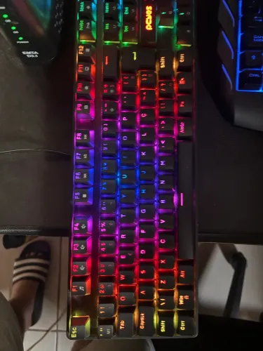 Teclado Gamer Mecanico Tkl Neron Black Outemu Red RGB PnohrdRGB PCyes