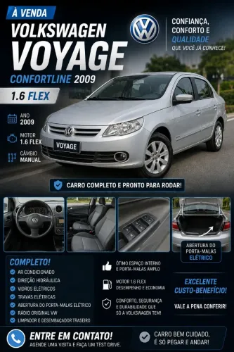 Volkswagen Voyage Comf/highli. 1.6 MI T.flex 8V 4P 2009