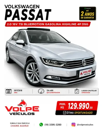 Volkswagen Passat Highline 2.0 TSI 220cv Tip. 2018