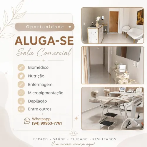 Sala de estética para locação