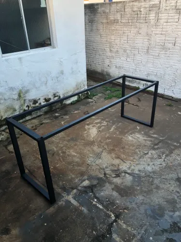Base de Mesa Grande 200x60cm - Metalon Industrial
