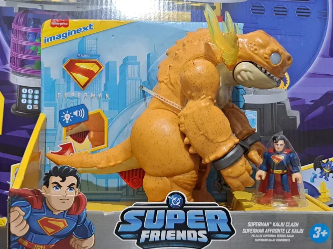 Fisher Price Imaginext Superman e Kaiju novo na embalagem original 