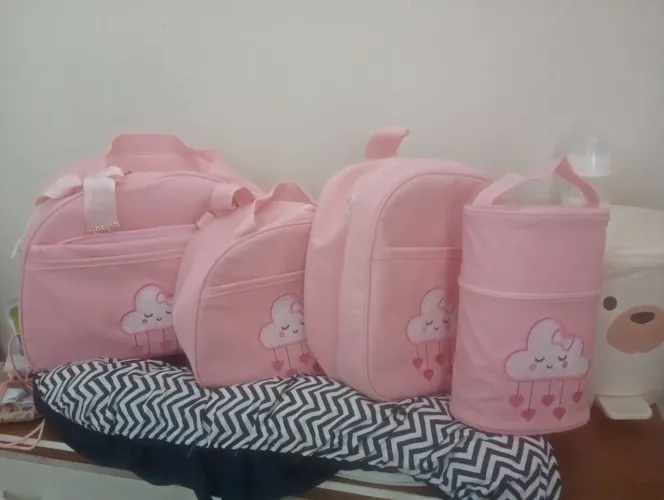 Kit de bolsa rosa