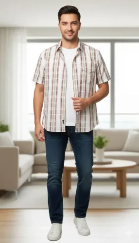 ZARA MAN CAMISA COTTON TAM L 65,