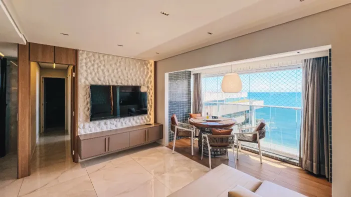 Apartamento na Beira Mar vista Mar para locação