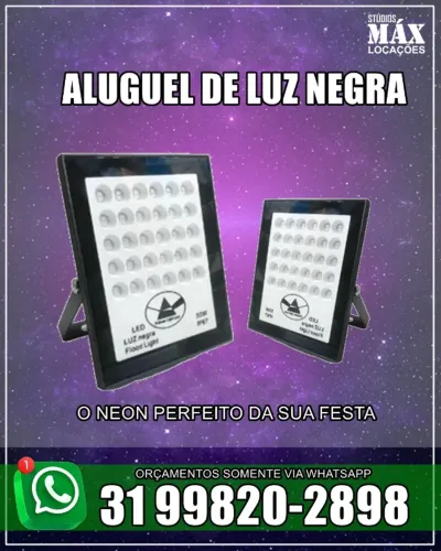 Aluguel de Luz Negra para Eventos