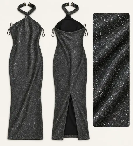 Vestido Longo de Festa com Brilho - Novo
