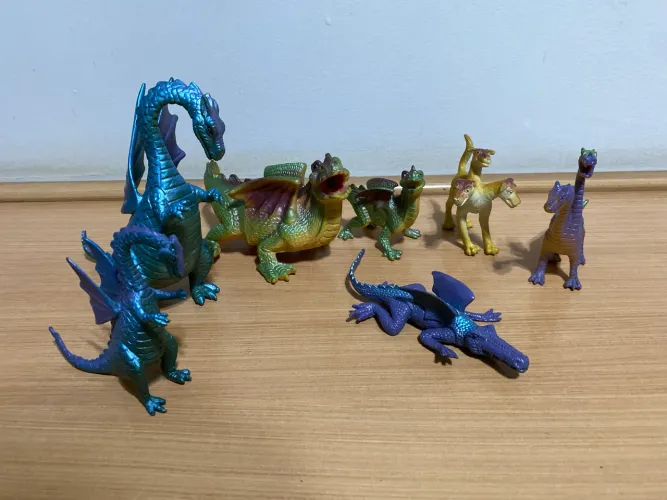 Lote brinquedos de dragão
