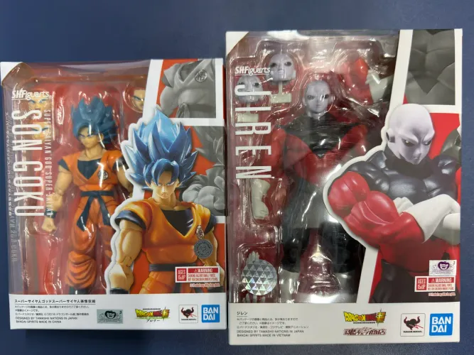 Jiren DLC Goku+Son Goku Blue S.H.Figuarts Bandai Dragon Ball Original