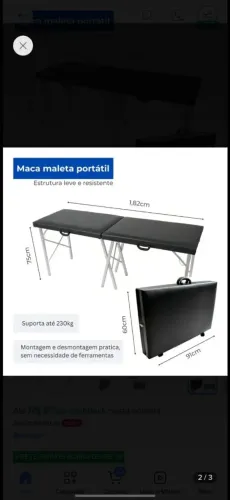 Maca portátil dobrável