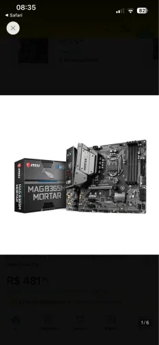 Kit upgrade Intel - Processador + placa mas + memória ram ddr4