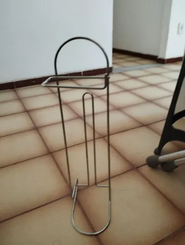 Suporte Papel Higiênico de Chão Aço Cromado 4 Rolos