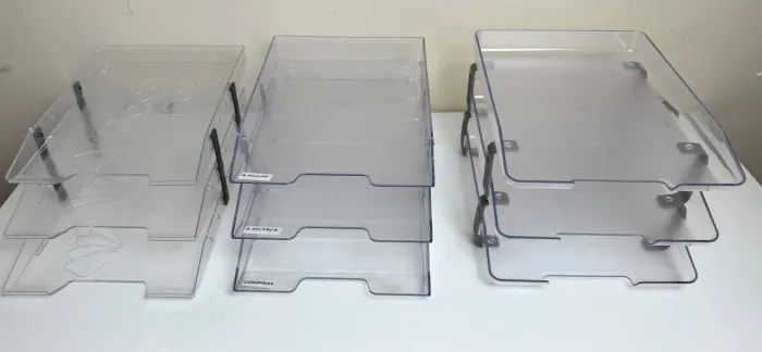 Bandeja caixa organizadora de papéis 