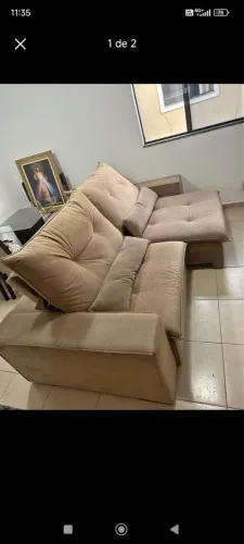 Sofá reclinável e extensivo