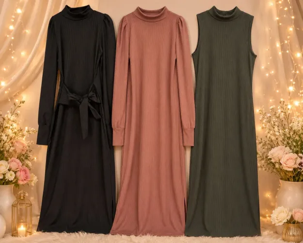 Vestido canelado