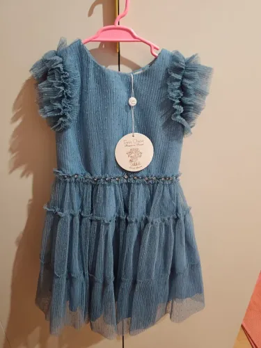 Vestido infantil Petit Cherie de tule (novo)