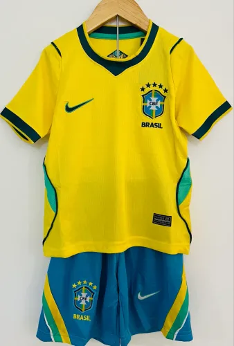 Conjunto Infantil Brasil - Copa do Mundo 2026 (Pronta Entrega)