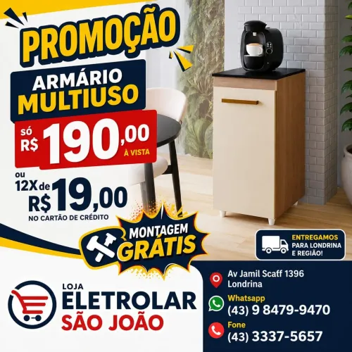Balcão multiuso cantinho do café