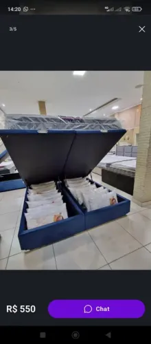 BOX BAU KING SIZE 193 DIRETO DE FÁBRICA