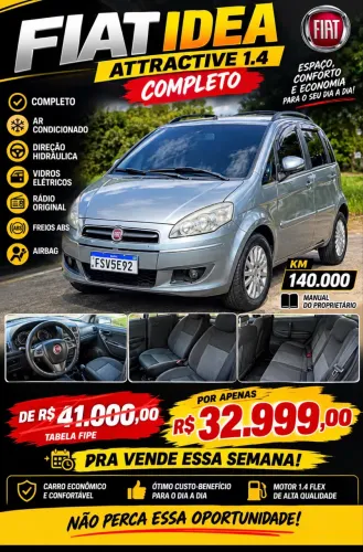 Fiat Idea Attractive 1.4 Fire Flex 8V 5P 2015