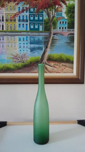 Garrafa de vidro de Murano- Itália.