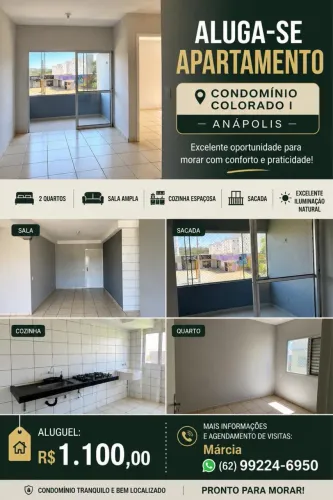 Alugo apartamento 2/4 residencial Colocado 1