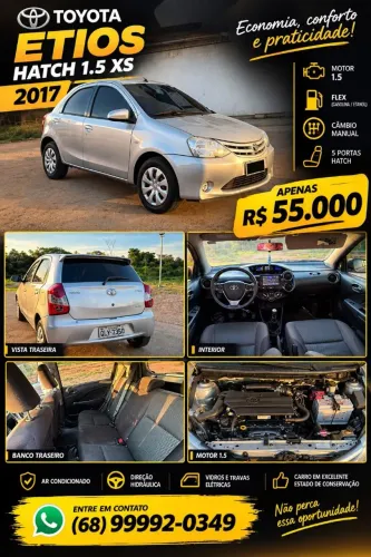 Toyota Etios XS 1.5 Flex 16V 5P Mec. 2017