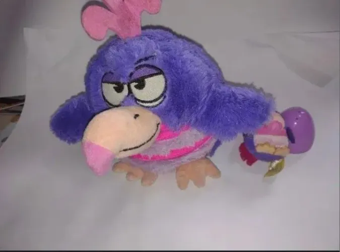 kookoo bird com ovo e filhote, quando aperta a barriga faz barulho<br>