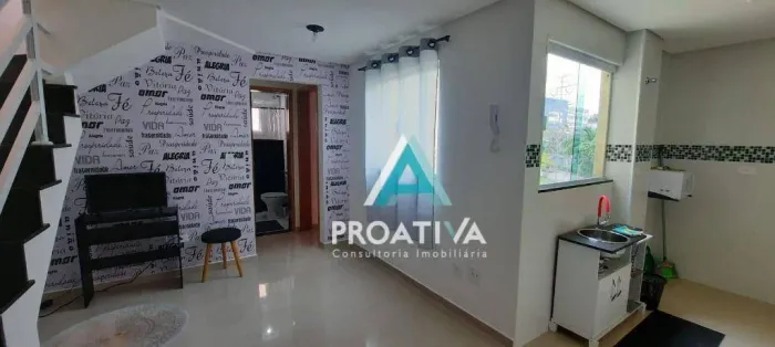 Cobertura com 2 dormitórios para alugar, 80 m² - Vila Assunção - Santo André/SP