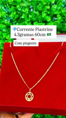 Corrente de ouro 18k 4.3g Nova | Certificado de garantia | Loja física 