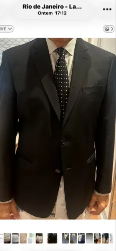 Paletó preto p homem da Broosfield 