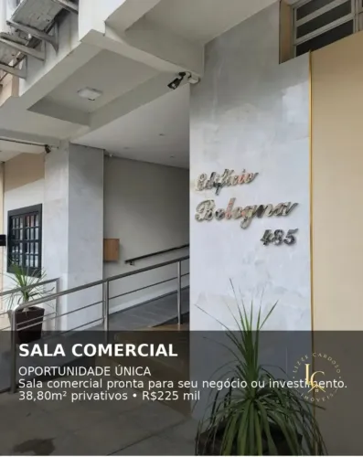 Sala Comercial 38.8m2 centro Criciuma