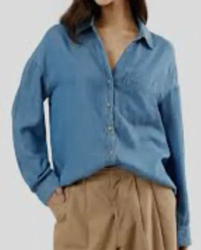 Camisa Box Azul Claro Feminino P