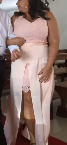 Vestido de festa 2 em 1 tamanho 44