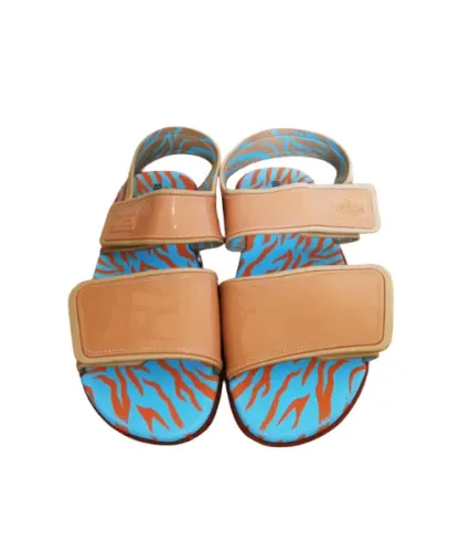 Sandália papete com velcro melissa n40