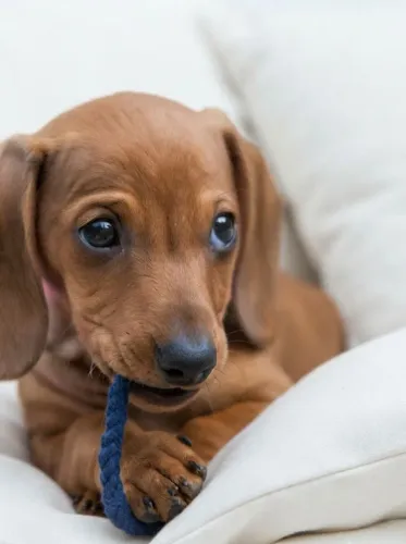 Dachshund kanichen filhote menor tamanho