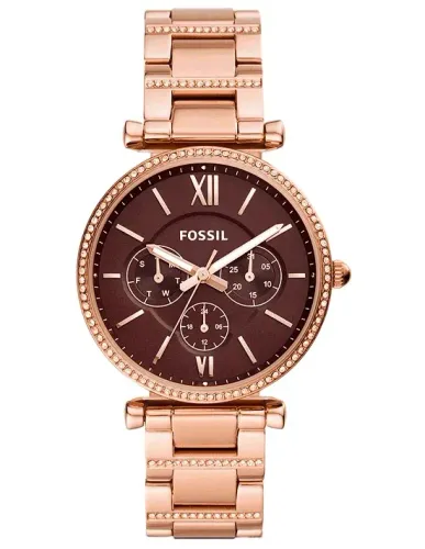 Relógio Fossil Feminino Carli Dourado 