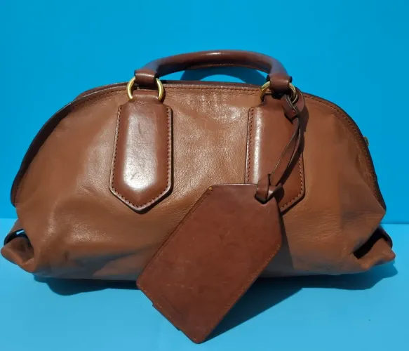 Bolsa Italiana em couro Sonia Rykiel(Leia a descrição)