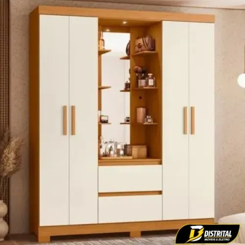 Guarda Roupa Olímpia 4 Portas Pronta Entrega