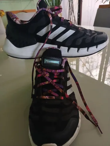 Lindo e confortável tênis adidas respirável,climacool preto feminino ,36.Ultra moderno.