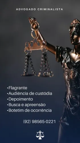 Advogado criminalista. 