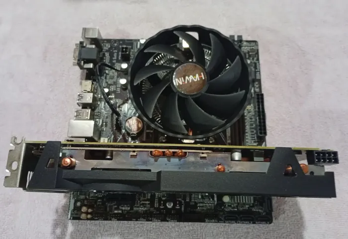 Kit Placa mãe, processador+fan, placa de vídeo e gabinete