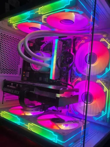 PC Gamer High-End: i7 12ª Ger + RTX 4060 + 32GB RAM + Water Cooler (Branco)