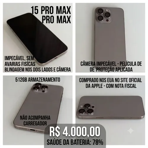 IPHONE 15 PRO MAX 512gb 