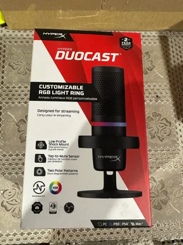 Microfone DuoCast HyperX