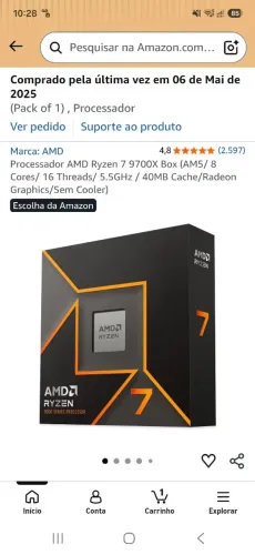 Processador Ryzen 7 9700x