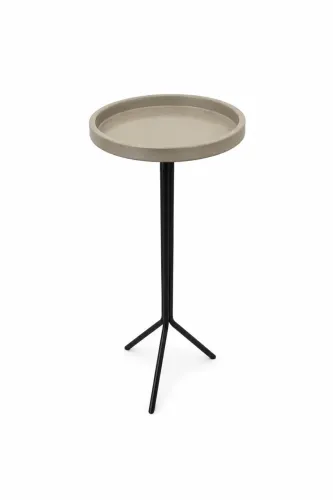 Mesa Lateral de Apoio Redonda Compacta 25cm Design Moderno Sofá Sala Quarto