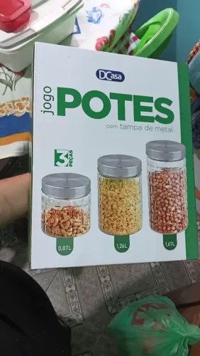 Kit potes de vidro